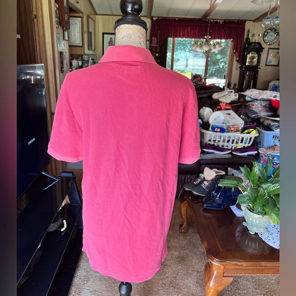 Men’s Vineyard Vines pink polo short sleeve shirt. - Picture 7 of 16